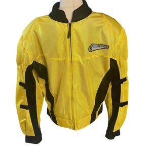 FirstGear Motocross Jacket Armor Protective Yellow Sz M